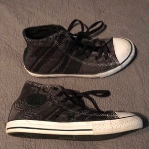 Converse black and grey high top